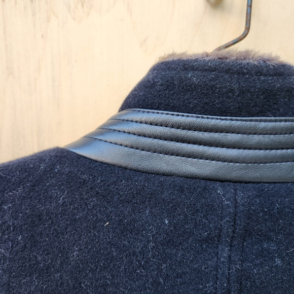 NWT Cole Haan Signature Men's Wool Plush Car Coat - Size Large - Picture 14 of 14